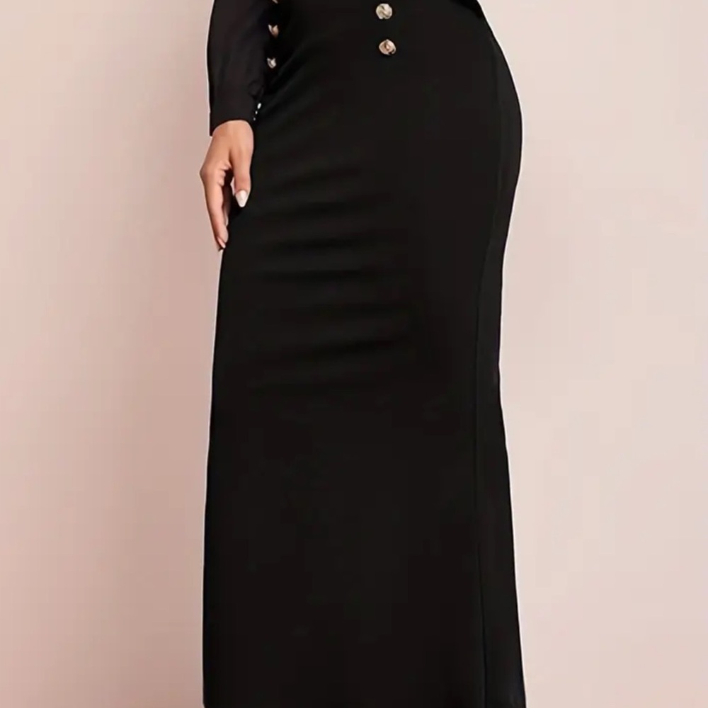 SHEIN Classic Black Maxi Skirt